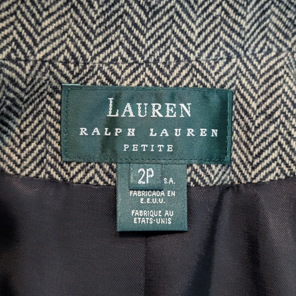 Lauren Ralph Lauren Herringbone Wool Blazer - Picture 6 of 7